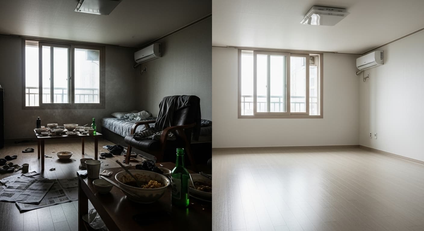 부산·경남·경북 고독사청소 작업 현장