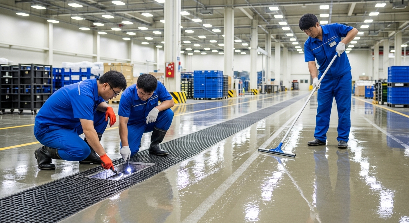 공장청소 마감 정돈 작업