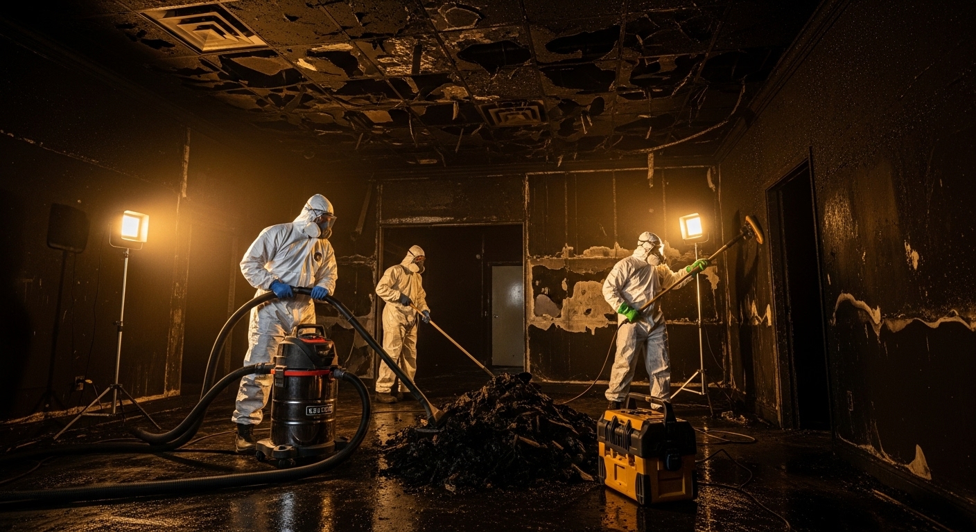 특수청소 전문 청광 작업 현장